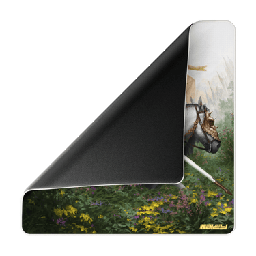 Mouse pad with a knight design