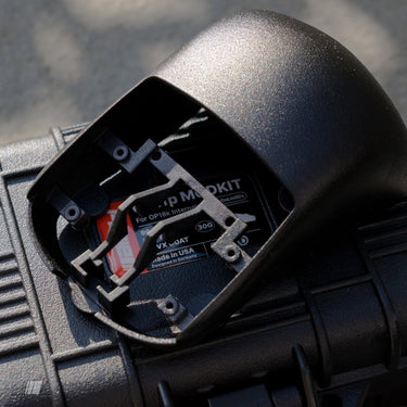 OPT1P modkit lightweight fingertip mouse shell with internal structure exposed